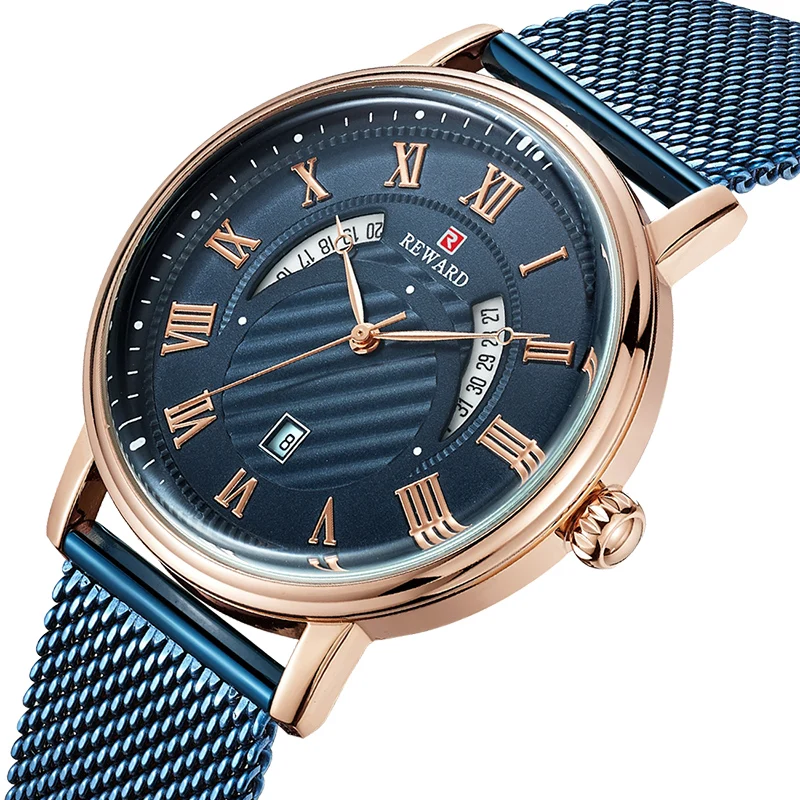 

Fashion Watch Men Waterproof Slim Mesh Strap Wrist Watches For Men Quartz Casual Sports Watch Calendar Clock Relogio Masculino