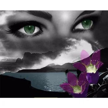 

Diamond embroidery 5D seaside landscape diamond cross stitch crystal inlay diamond sets unfinish decorative diy wall stickerY503