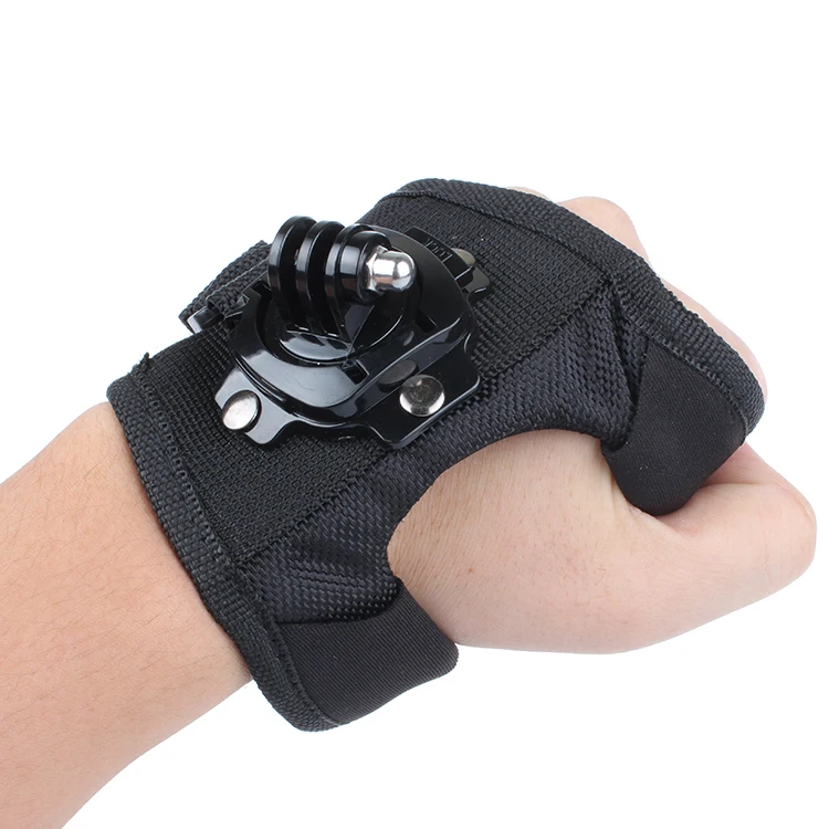 

For Go Pro 360 Degree Rotation Glove style Wrist Hand Band Mount Strap For GoPro Hero 4/5/6/7 Go Pro Session Xiaoyi Action Cam