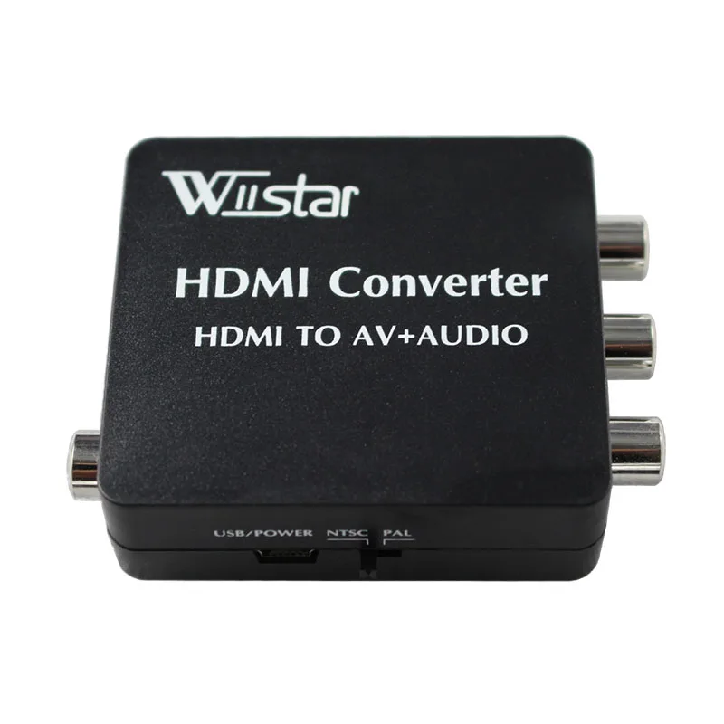 Конвертер HDMI в AV VX8812 HDMI2AV конвертер с поддержкой SPDIF коаксиальный аудио NTSC PAL видео