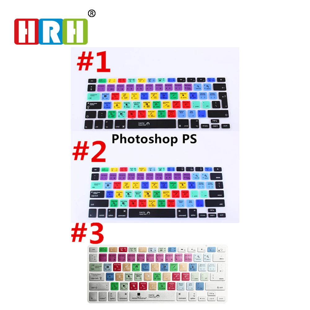 

Adobe Photoshop Shortcut keys Keyboard Protector Skin Film For iPhone Macbook Pro Air 13 15 17 KC_A1278_US_EU Photoshop