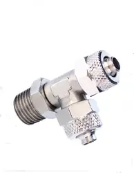 Трубки 12mm-1/2 BSP резьба Поворотный Мужчина запустить tee пневматические латунь быстрый фитинги для Пластик трубки rpd12-04