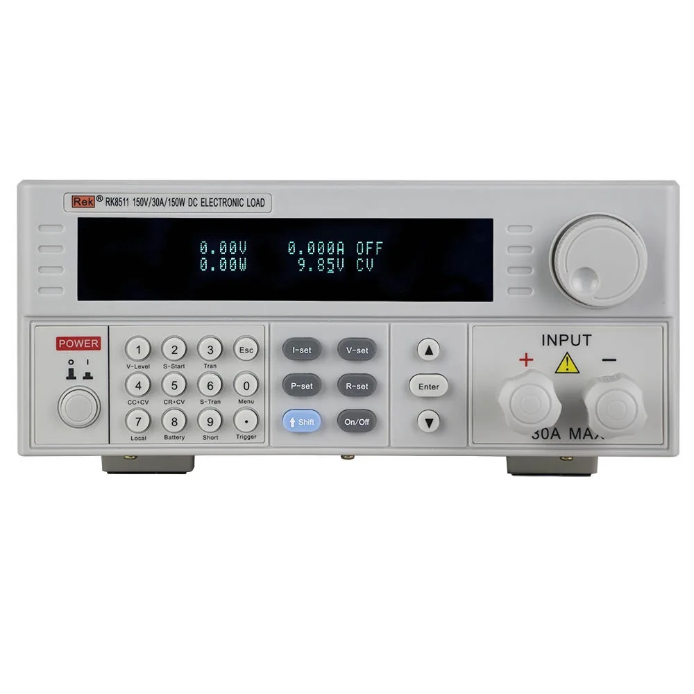Rek RK8511 электронный измеритель нагрузки программируемый DC тестовый аккумулятор 150 Вт 150 в 30A программируемый Hi-Точность DC электронная нагрузка