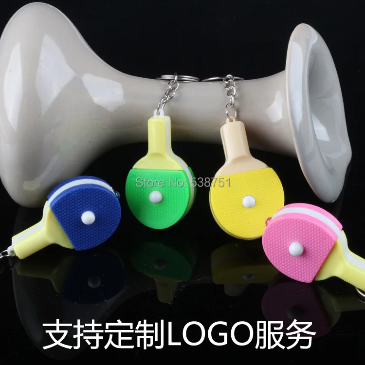 

FREE Shipping by FEDEX 1000pcs/lot LED Keychain Table Tennis Keychain Flashlight Keyring