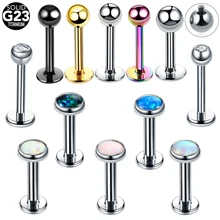 Piercing em titânio tragus 1 peça, 16g 14g, piercing em lábios, orha, piercing em cartilagem joias,