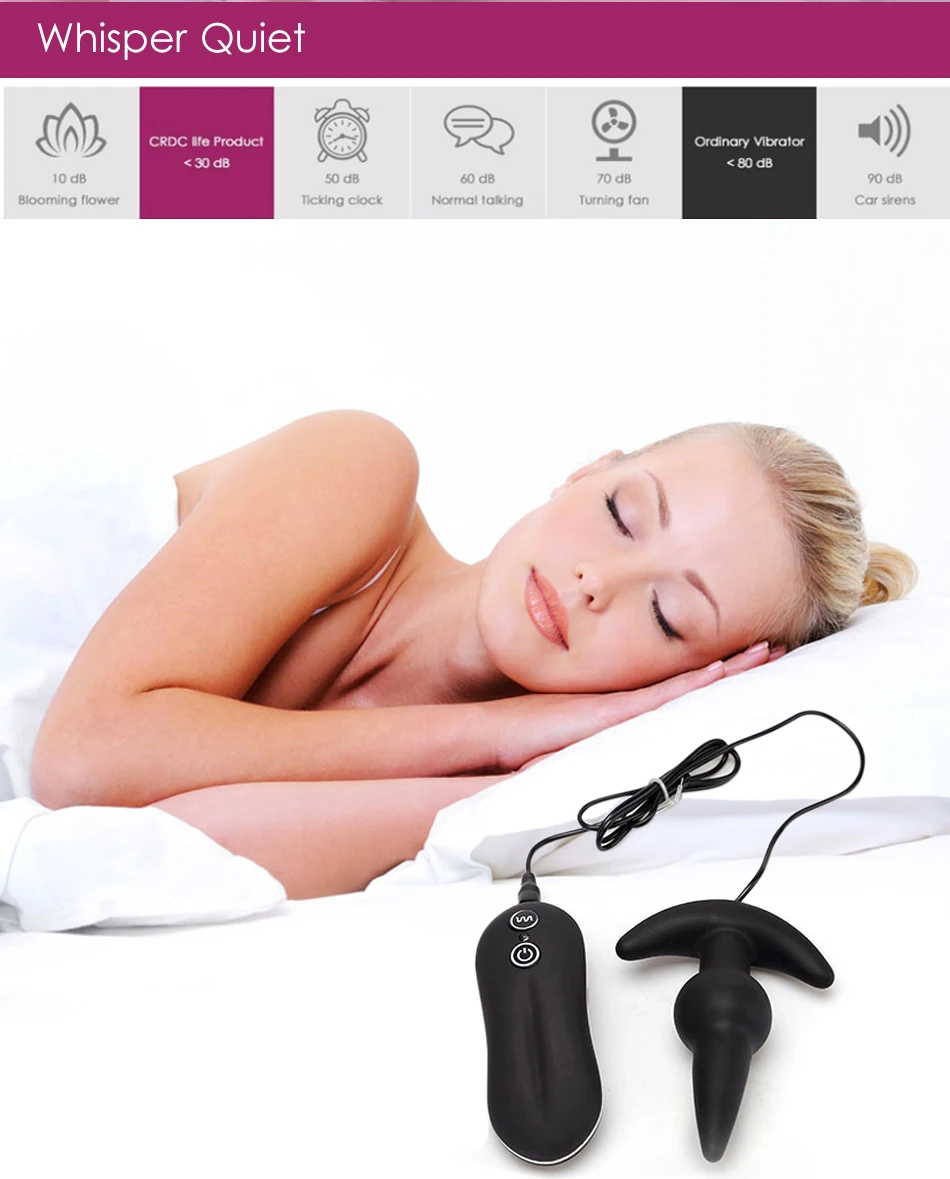 Hieha Anal Sex Toys 10 Mode Anal Plug Vibrator Plug Prostate Massager Vibration Silicone Butt Plug Sex Toys for Women Men 7