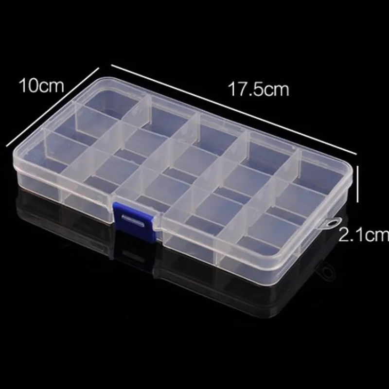 17,5*10 см пластиковая коробка для инструментов прозрачная прямоугольная съемная пластиковая коробка для ювелирных изделий