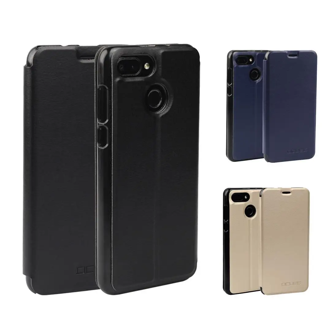 Fashion Leather Wallet Case Flip Protective Phone Solid Casual For Oukitel C11 Cover Pro Simple | Мобильные телефоны и