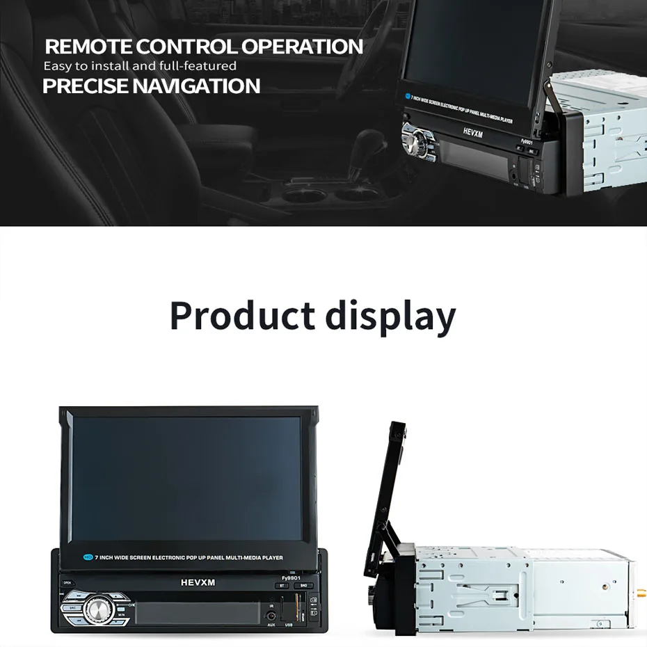 Автомобильный dvd-плеер KANOR 1 din gps навигация cd mp3 mp5 usb sd Bluetooth 1DIN телескопическая структура экрана автомобильный мультимедийный плеер