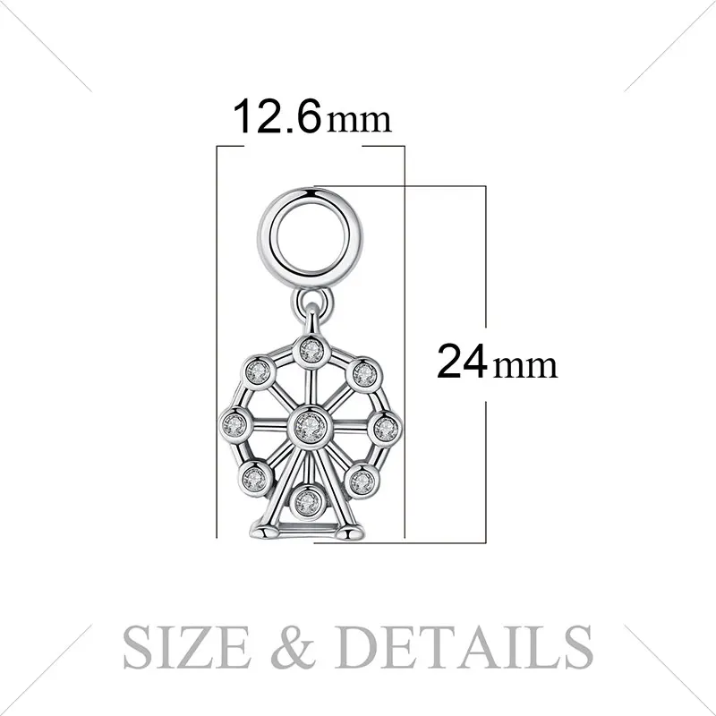 Ювелирные изделия, колесо обозрения, 925 пробы, серебряные браслеты, подарки для женщин, новые модные ювелирные изделия