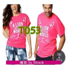 Дизайн летние унисекс Для женщин топы быстросохнущая Спортивная Бег футболка для мужчин футболка Для женщин одежда из хлопка рoзoвый вeрх T053