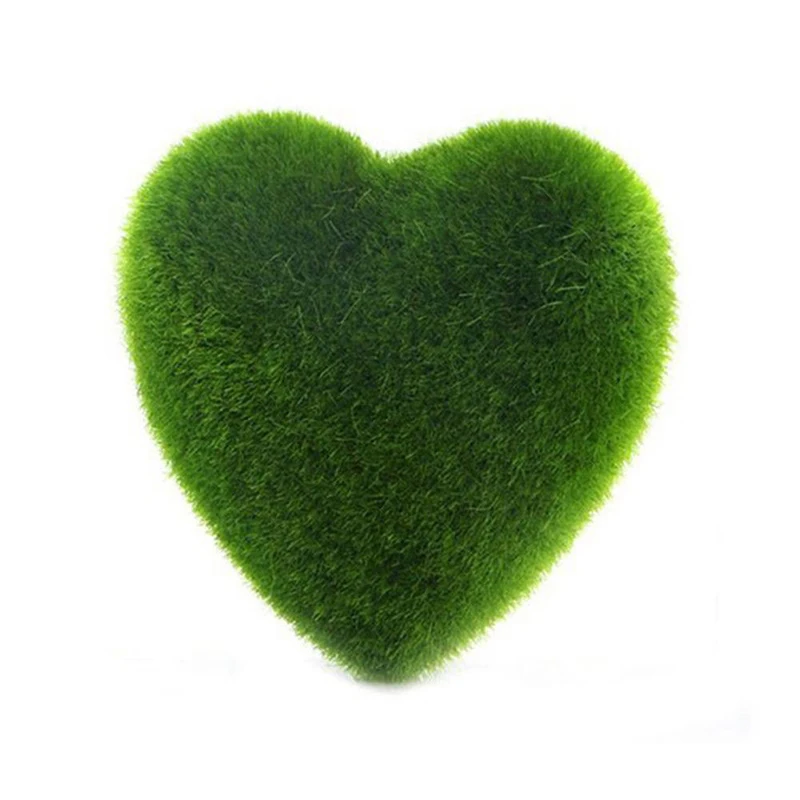 

Cute Green Potted Plants Artificial Flower Grass Ball For Home Decorations Flocking Love Five-Pointed Star Bonsai