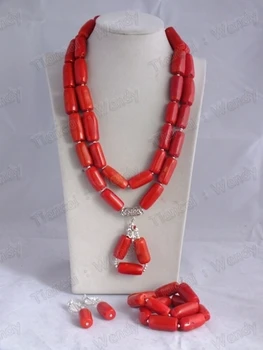 

Best Hotsale! Ladies' Fashion Coral necklace Necklace Bracelet Earring For African Wedding Bridal//Gary H-22059