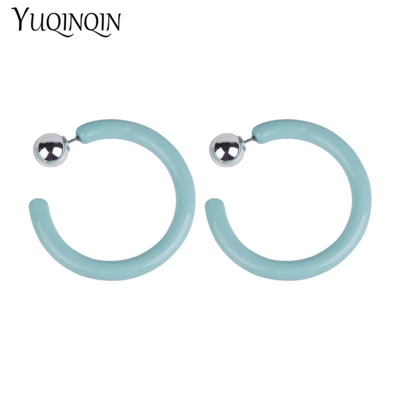 

Trendy Big Circle Resin Fashion Earrings for Women Large Round Geometric Acrylic Party Drop Earring for Girls Jewelry Brincos