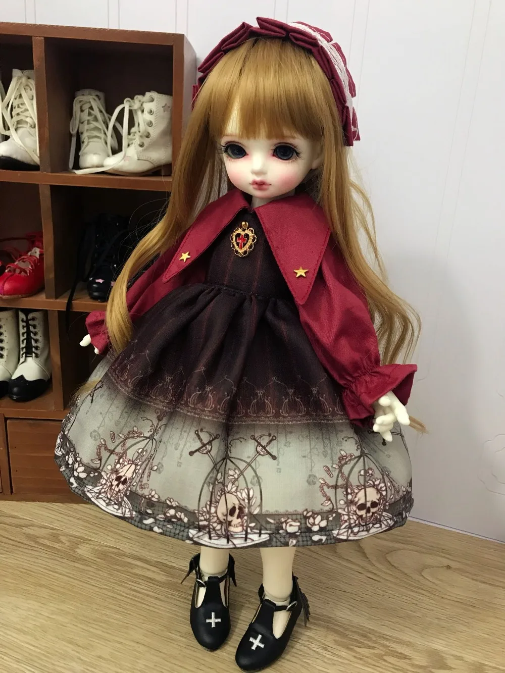 BJD SD Одежда для кукол, платье лолиты для 1/6 1/4, тонкая Одежда для кукол bjd, вечерние платья для кукол, подарок