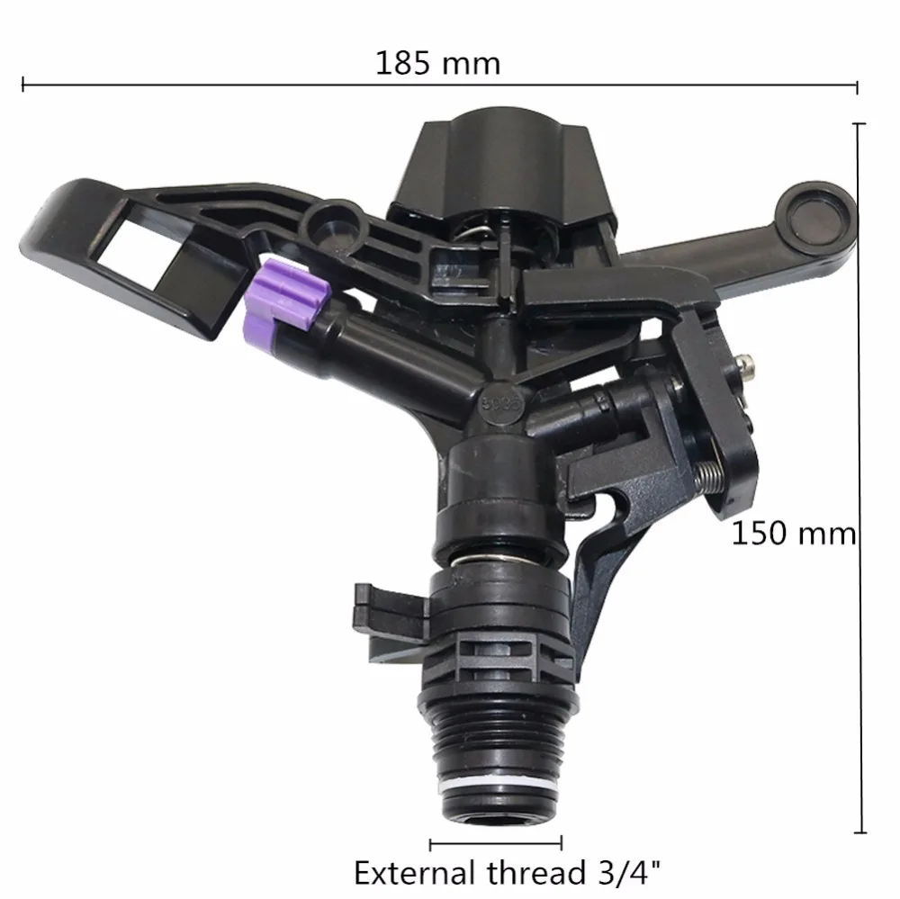 3/" регулируемый вращающийся садовый опрыскиватель с наружной резьбой сельскохозяйственный оросительный спринклер распылитель для полива 1 шт