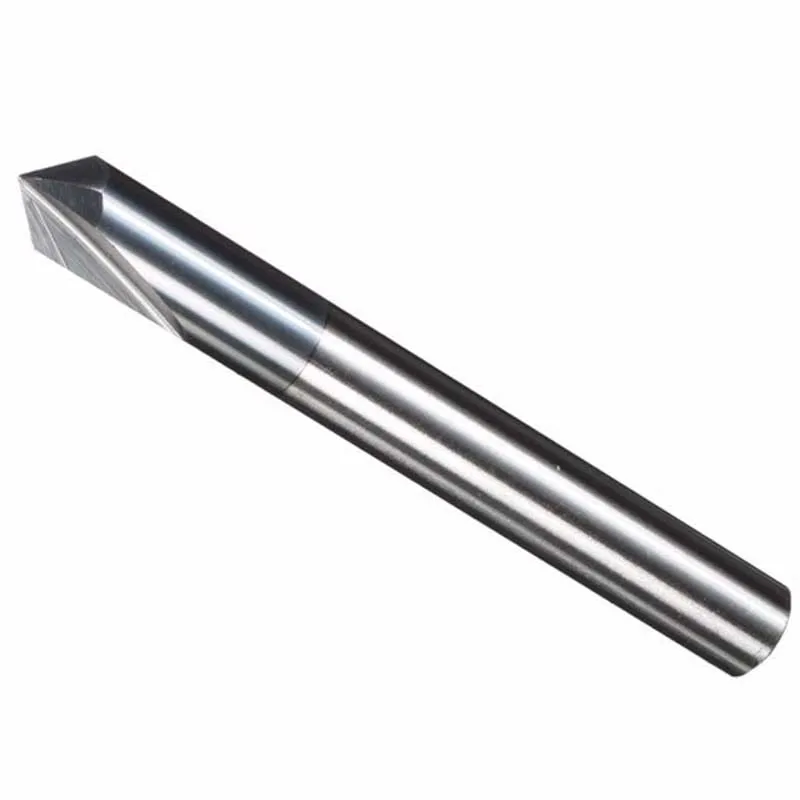Mayitr 6mm Chamfer End Mill 90 Degree Cutter Router Bit Tool 2 Flutes HRC45 Carbide Tungsten Steel Coating Angle Milling Cutter
