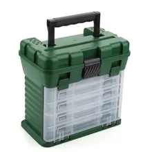Многофункциональная портативная коробка 27,5X17,5X26 см, съемные аппаратные средства, приманки, чехол для хранения, коробки для рыболовных снастей