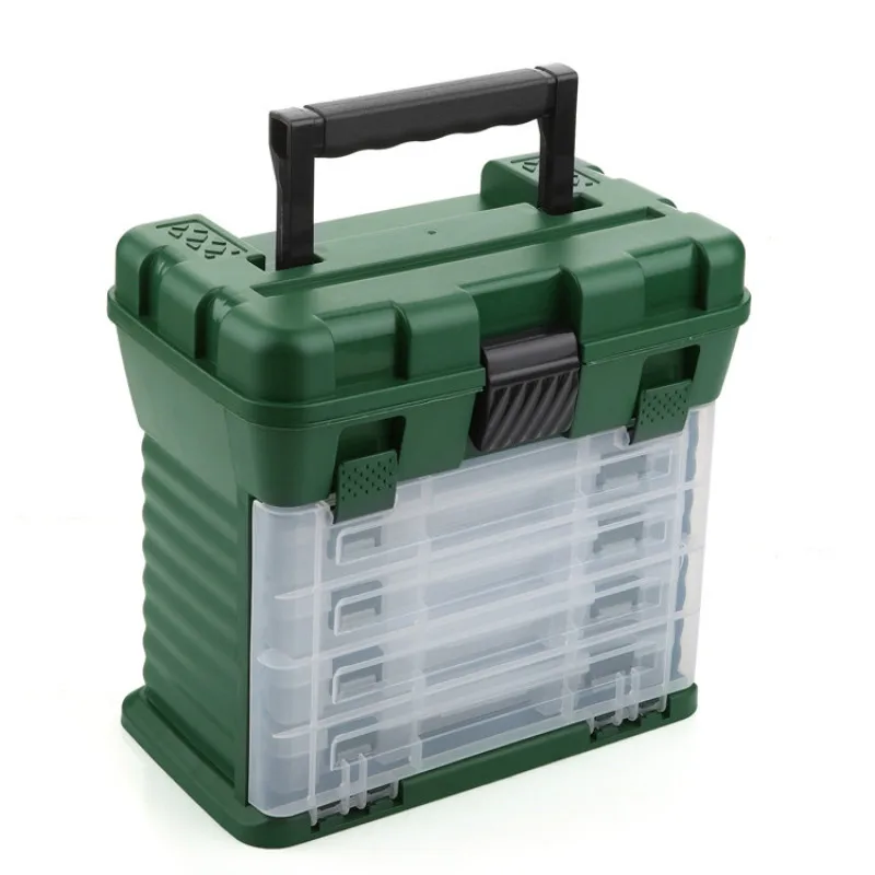 

Multifunctional Portable Box 27.5 X 17.5 X 26CM Detachable hardware Tools Baits Storage Case Fishing Tackle boxes