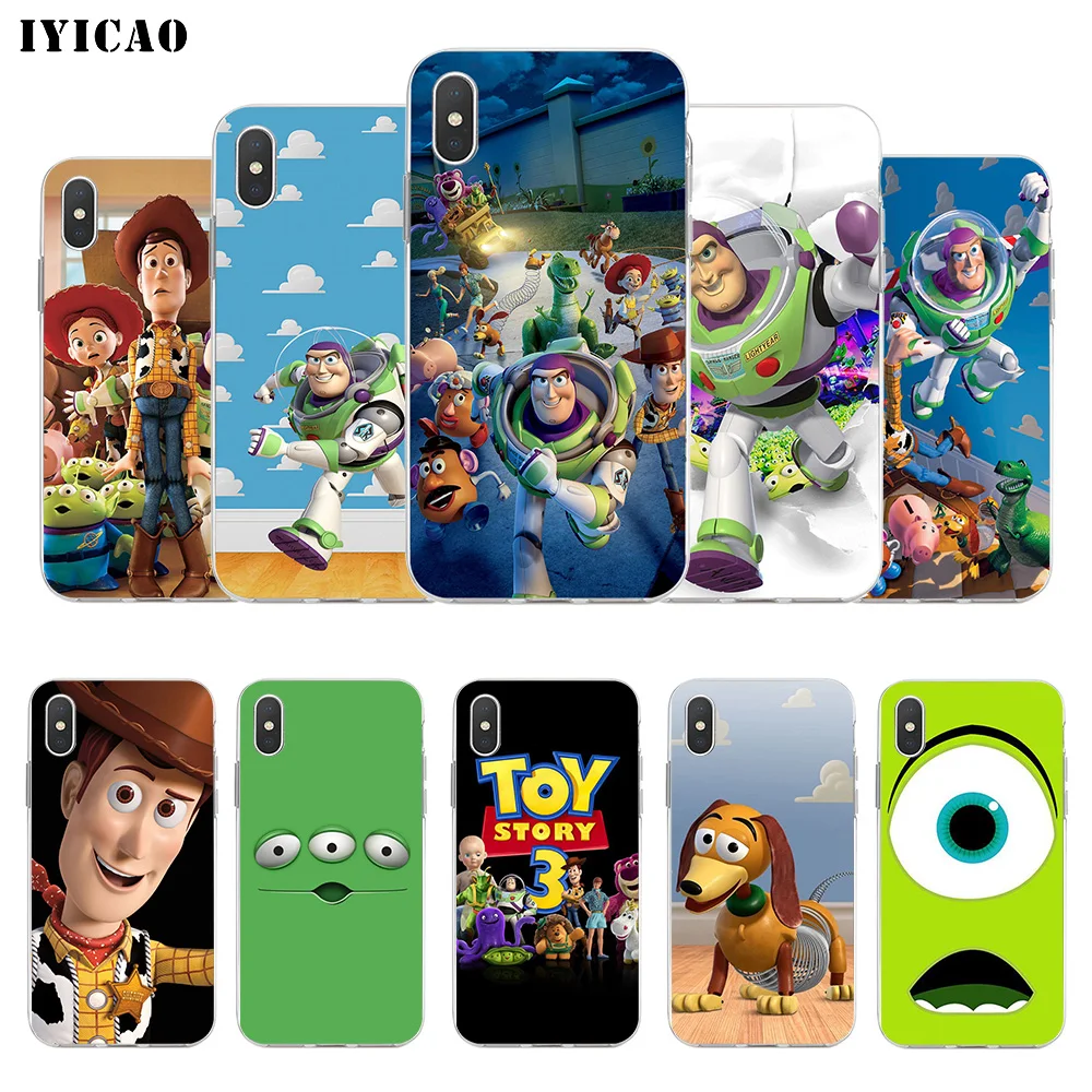 IYICAO игрушка история мягкий силиконовый чехол для телефона iPhone X XR XS MAX 6 6s 7 8 Plus 5 5S SE