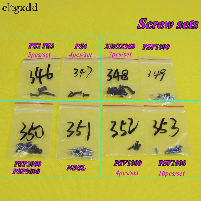 Cltgxdd For Ps2 Ps3 Ps4 Screws Full Screw Set Repair Parts For Psp1000