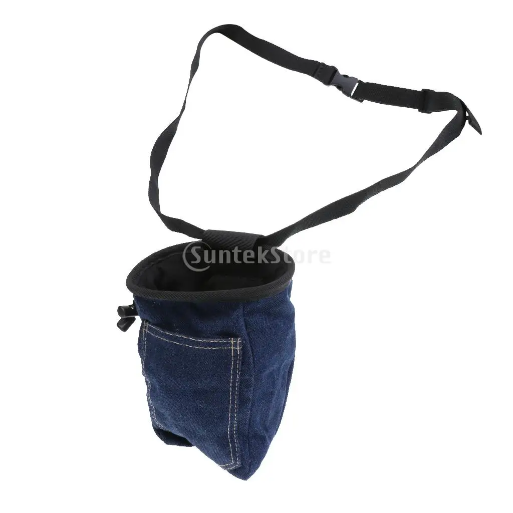 Denim Lifting/ Bouldering/ Rock Climbing Chalk Bag with