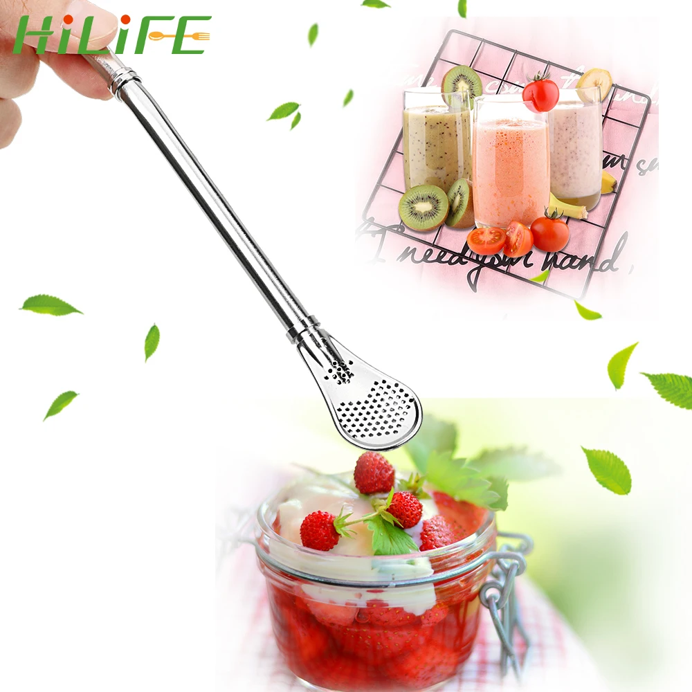 HILIFE многоразовый инструмент для чая ложка сока фильтр аксессуары бар питьевая
