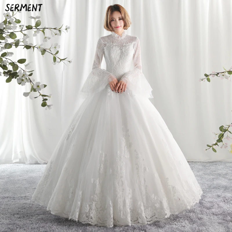 

Main Wedding Dress 2019 New Bride Champagne Color Shoulder Summer Simple Long Tail French Light Sen Female