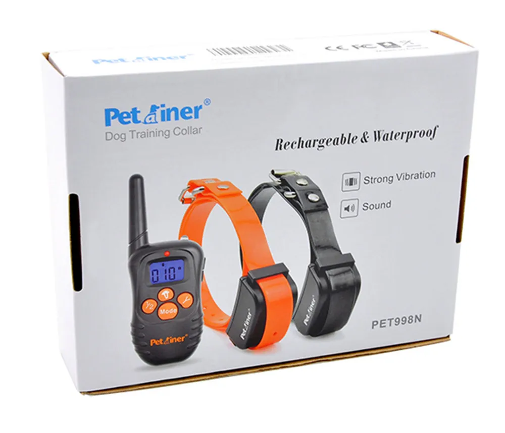 

Remote dog beeper training collar no shock for 2 dogs