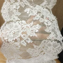3 ярдов изысканное французское кружево, ткань цвета слоновой кости для свадьбы, платья, свадебные вуали, дизайн костюмов 60 см в ширину