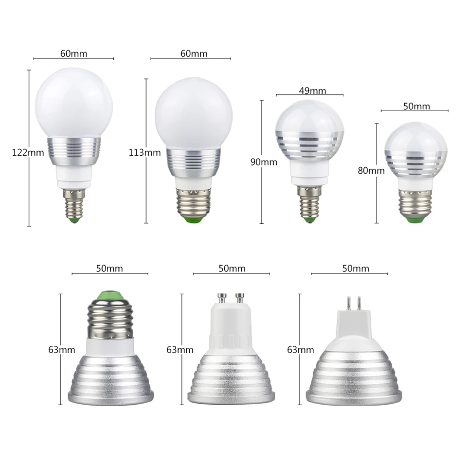 Led Rgb Bulb Lamp E27 E14 Gu10 85 265v Mr16 12v Led Changeable Spotlight 3w Magic Holiday Rgb Lighting Remote Control 16 Colors Bulb Lamp E27 Rgb Bulb Lampled Rgb Bulb Lamp Aliexpress