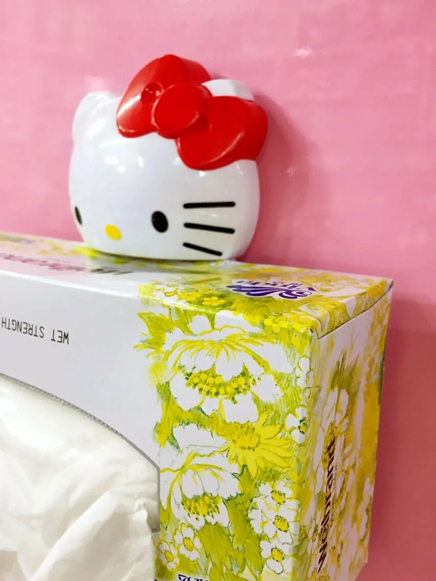 Бытовой hello kitty для полотенец, на присоске, с зажимом, креативная прочность, бесшовный настенный держатель для туалетной бумаги на присоске, стойка для ванной и кухни