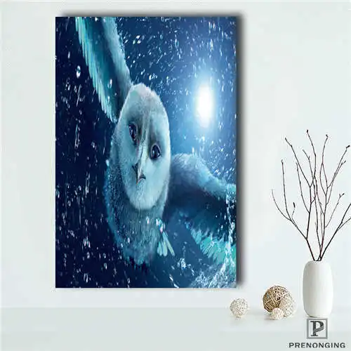 Custom Owl (1) Printing Posters Cloth Fabric Wall Art Pictures For Living Room Decor#18-12-10-18-85 | Дом и сад