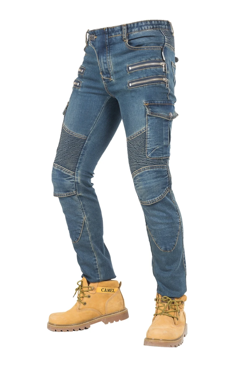 

Rock biker locomotive racing knight straight pants jumper pants off the road motorcycle racing ride straight pants