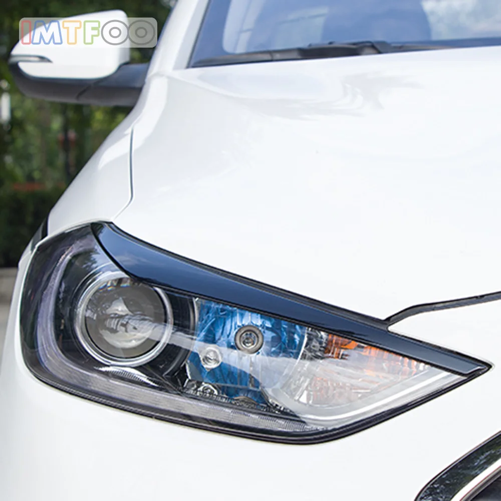 ABS хромированные фары для бровей Веки накладка корпус литье 2016 2017 2018 HYUNDAI ELANTRA AVANTE