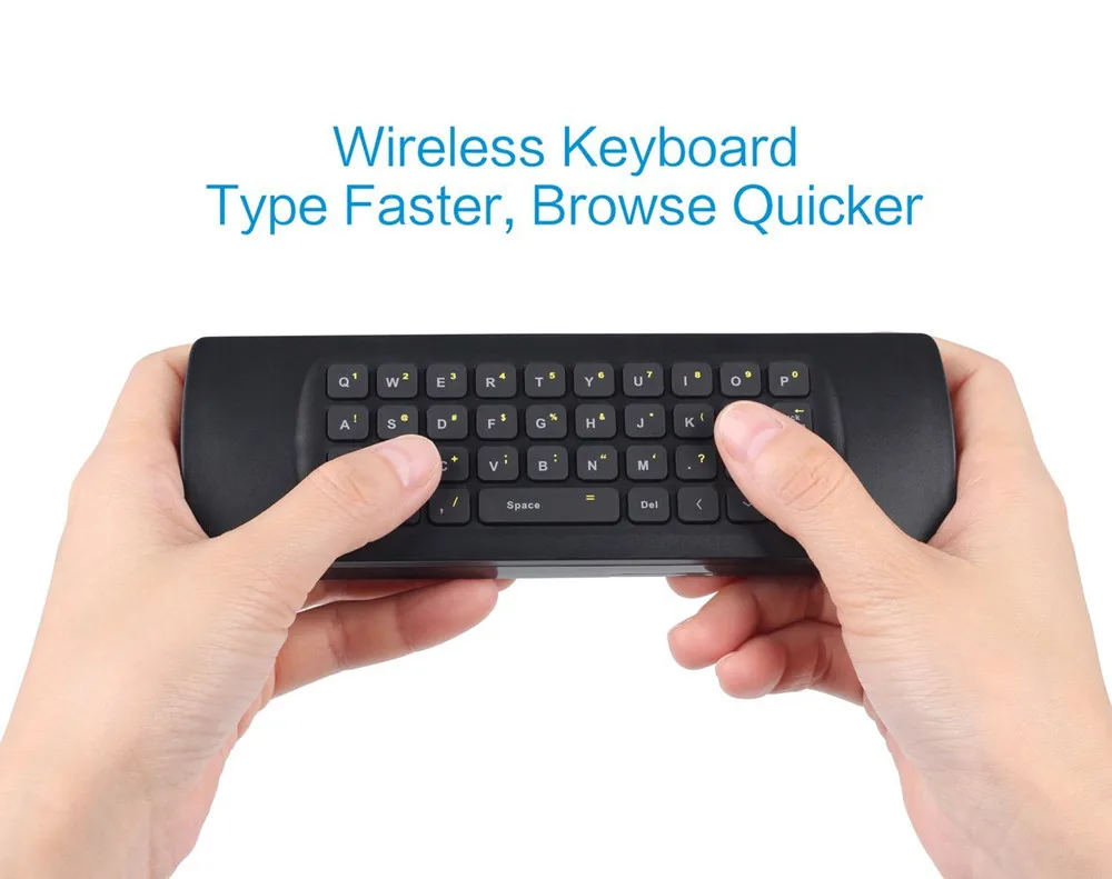 August Android TV Remote with Wireless Keyboard