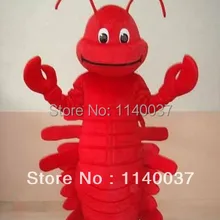 Талисман лучшая цена красный лангуст морепродукты талисман костюм Взрослый размер Рождество красный креветок Омаров маскарадный костюм EMS отправка