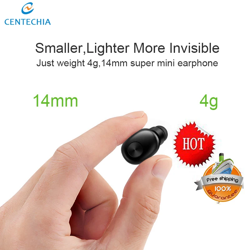

Small Stereo Earbud Invisible Earpiece Micro Mini Wireless Headset Bluetooth Earphone Headphone for Xiaomi Iphone Phone with Mic