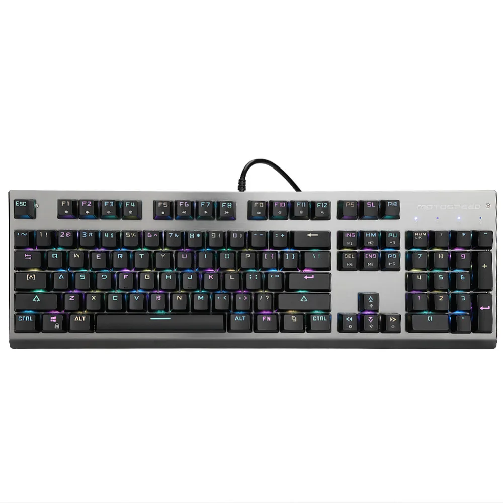 Motospeed CK108 Black USB Professional Wired Gaming Keyboard Gamer Qwerty With 18 Backlight For Desktop Laptop Gaming Keyboard