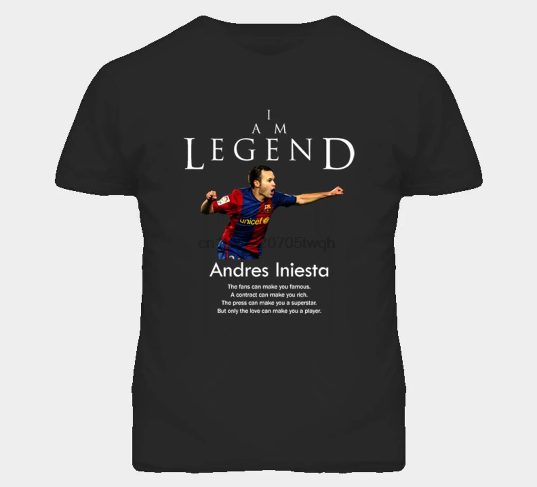 

Andres Iniesta Spain Legend Soccerer Futbol T Shirt