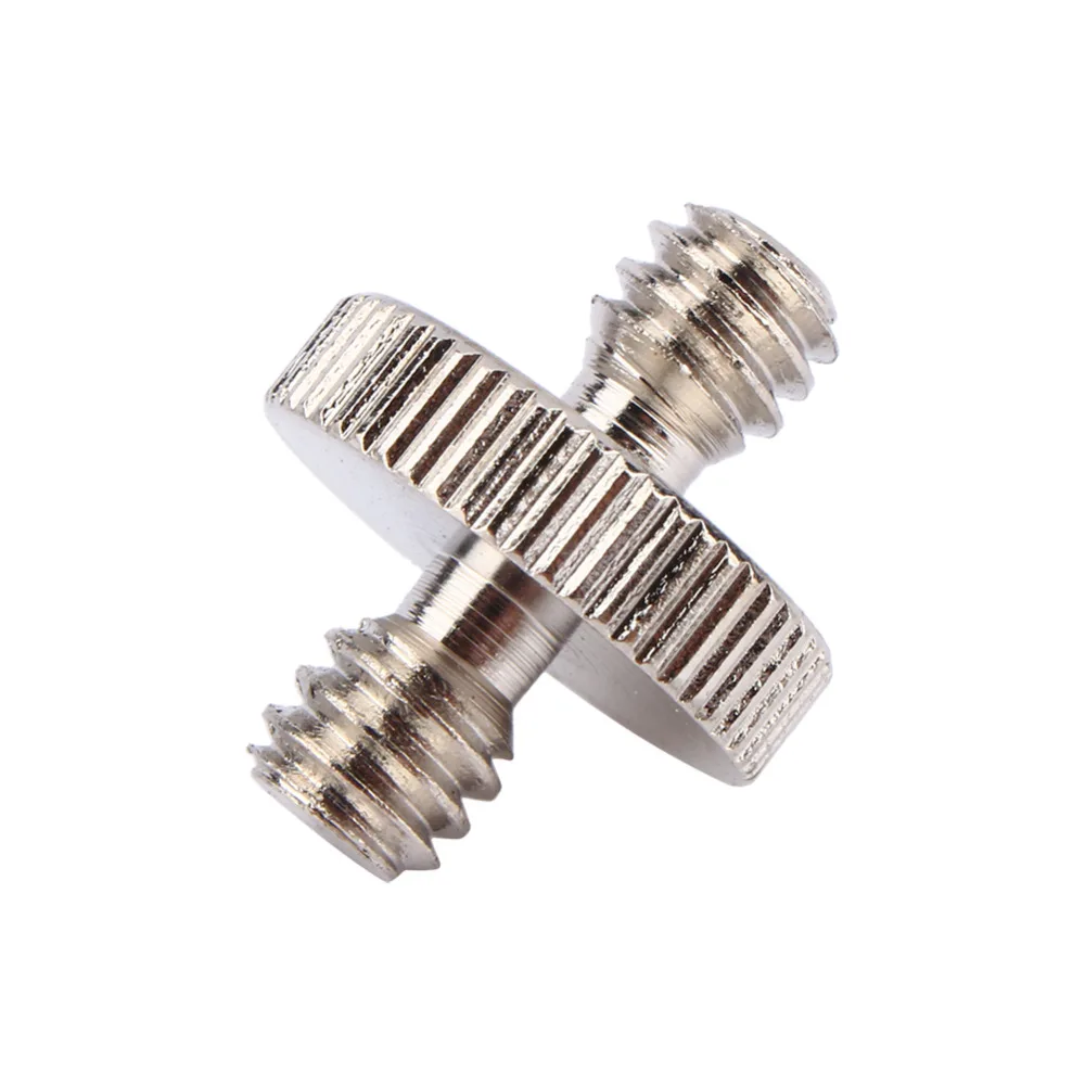

1pcs 1/4" Male to 1/4" Male Threaded Screw Convert Adapter for Camera Tripod Ballhead DSLR Camera Accessories with High Quality