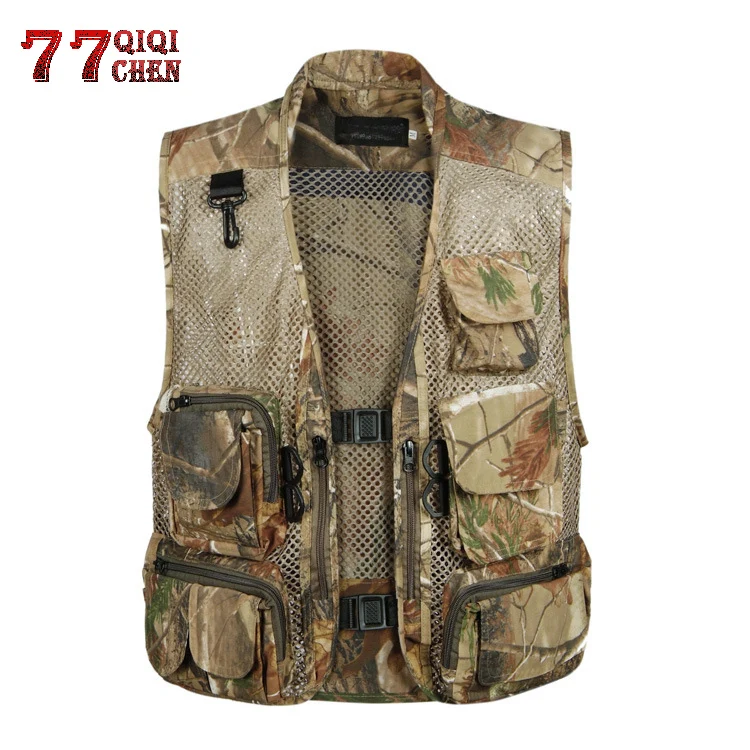 

Fisherman Vests for Men Hunter Mesh Vest Special Forces SWAT Tactical Military Quick Dry Hunter Field Photography Camouflage