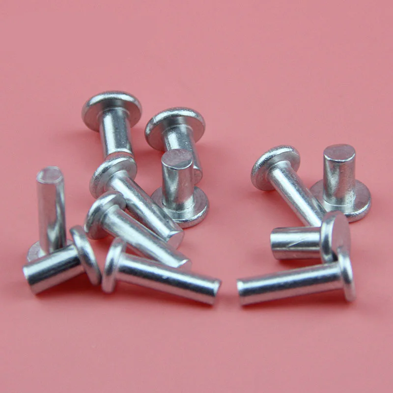 M4 Flat Aluminum rivets countersunk Rivets solid Aluminum rivets 60pcs
