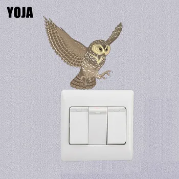 

YOJA Interesting Owl Flight Switch Sticker Decor Living Room Bedroom Wall 10SS0061
