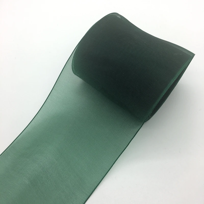 

5yards/Lot 2" 50mm Army green Organza Ribbon Bow Wedding Decoration Lace Crafts