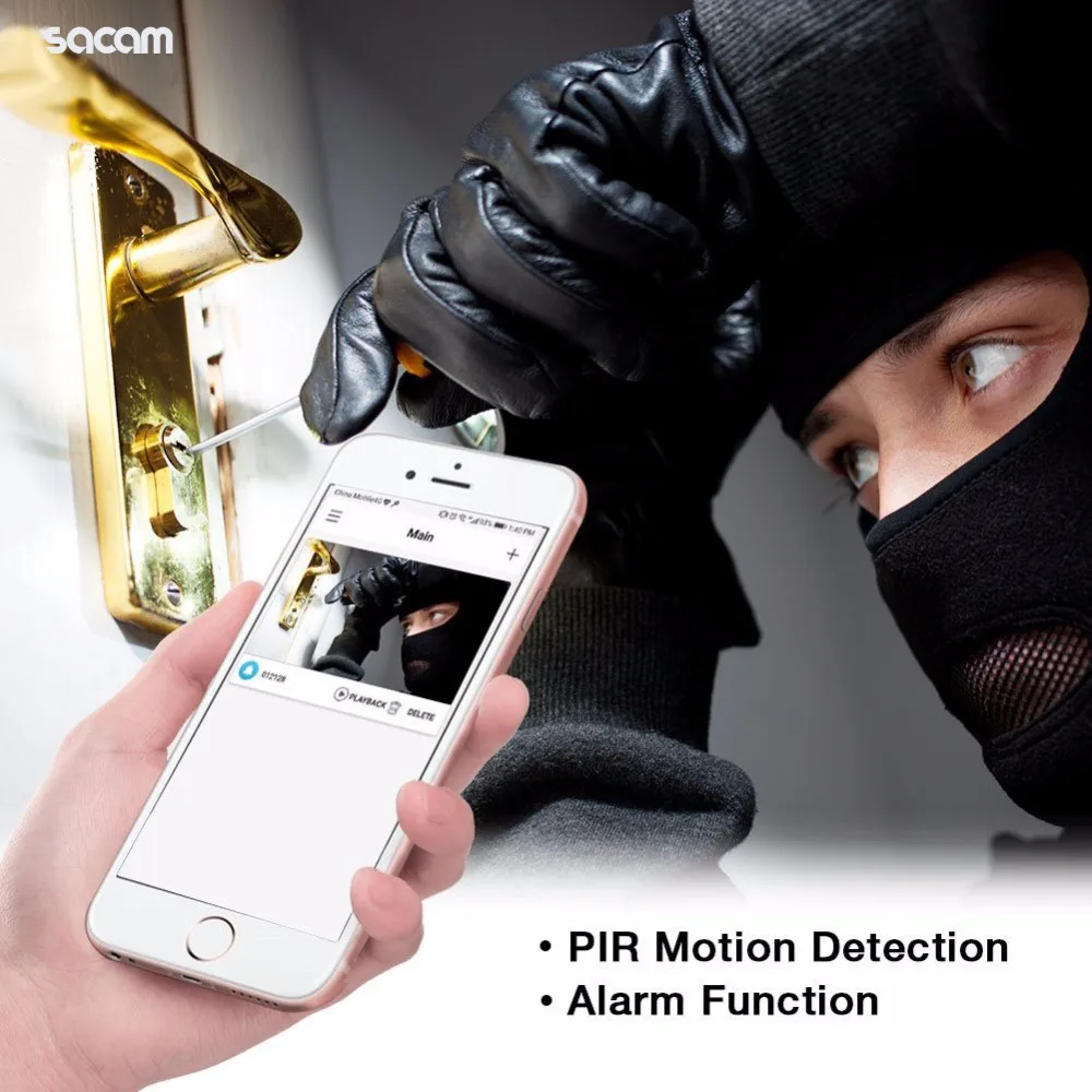 pir alarm doorbell camera