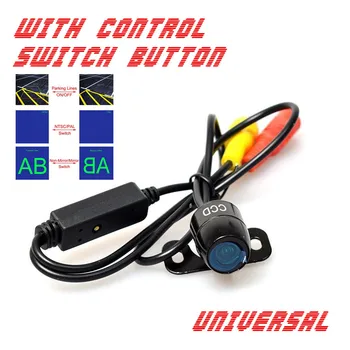

Universal Mini Auto Car Backup Camera Button Control Front/Rear NTSC/PAL Guide Line ON/OFF Waterproof Control Multi-mode Switch
