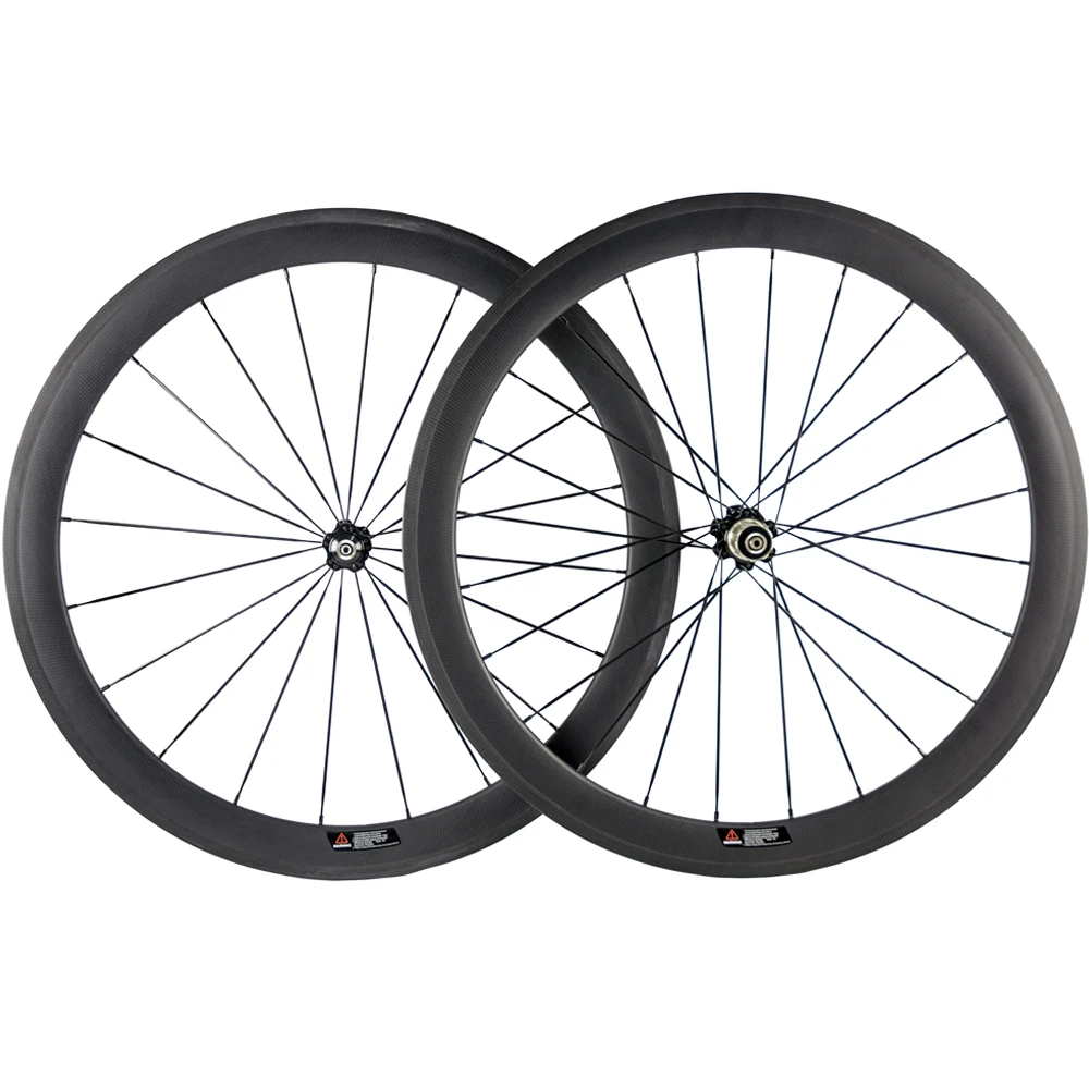 3k Surface 50mm Tubular Carbon Road Bike Wheelset With Basalt Braking