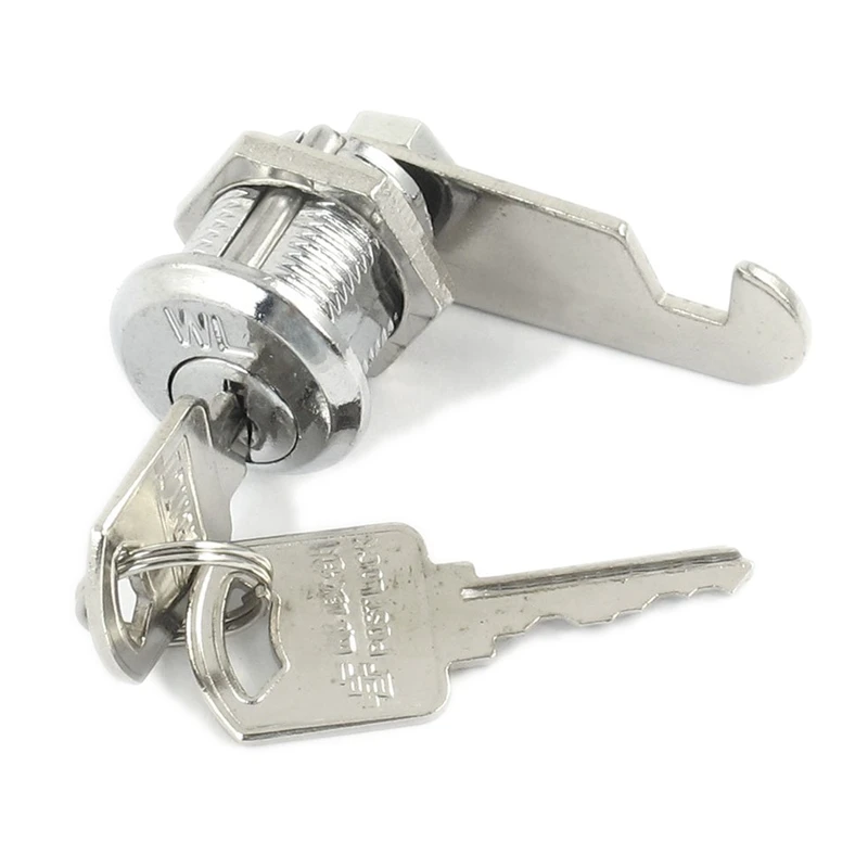 Letter Box Cabinet Locking 16mm Dia Thread Cylinder Cam Lock with Keys