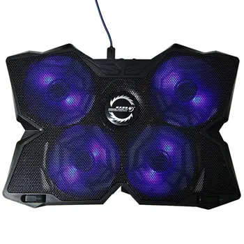 

CoolCold Ice USB 2.0 Four Fans Laptop Base Cooling Pad Cooler Radiator With Stand